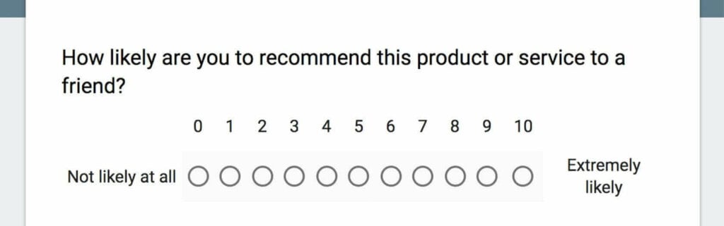 NPS survey