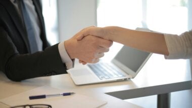 business colleagues shaking hands