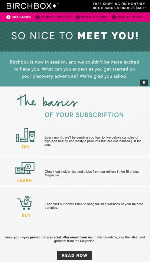 birchbox transactional email