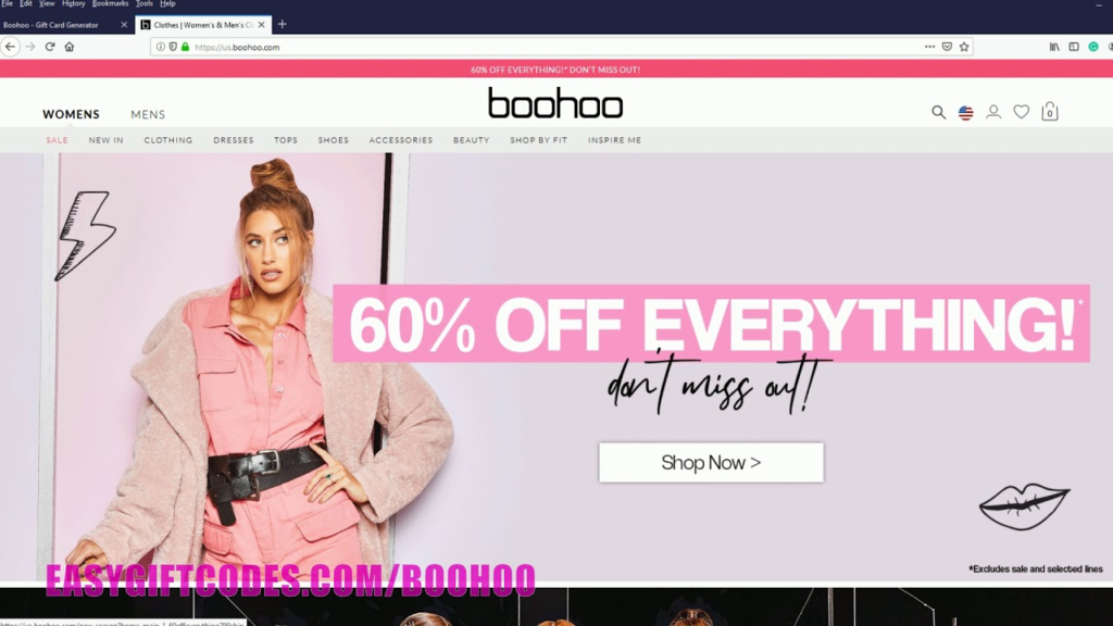 Boohoo limited time discount pricing