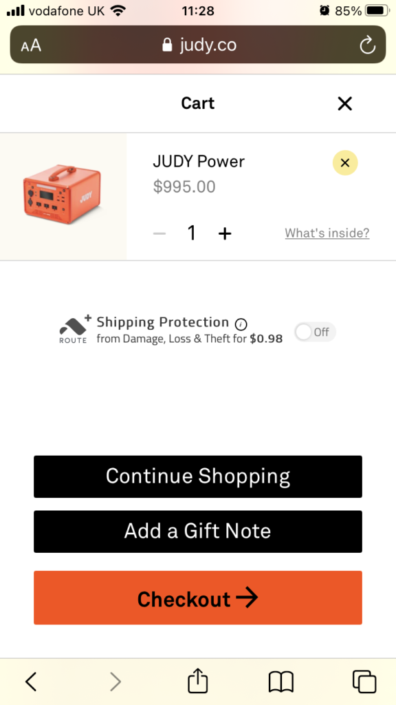 Judy mobile checkout best practices