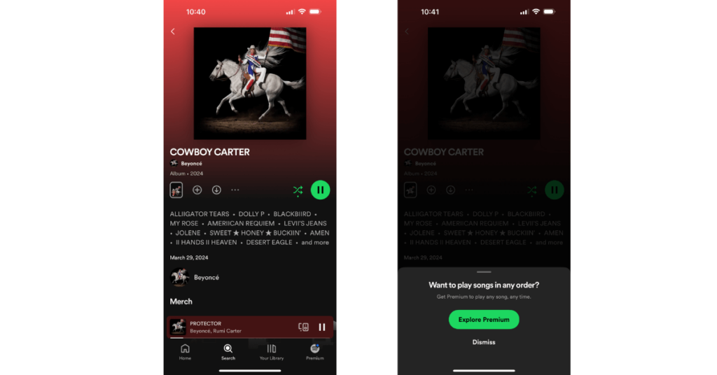 Spotify ad to explore premium as part of product strategy